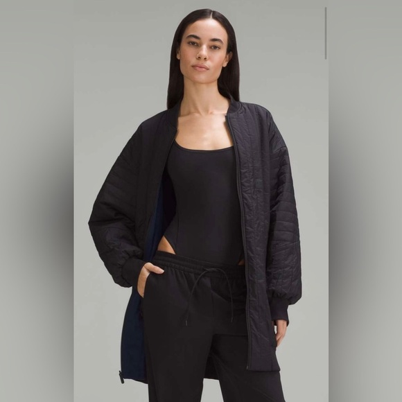 Lululemon Oversized-Fit Non-Stop Bomber Jacket
Night Sea / Black reversible 10 - Picture 2 of 15